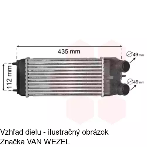 Chladiče vzduchu (Intercoolery) POLCAR 2316J8-1 - obr. 2