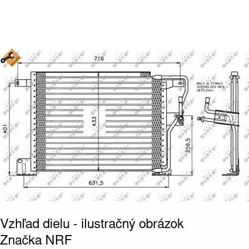 Chladiče klimatizácie POLCAR 2405K8B1