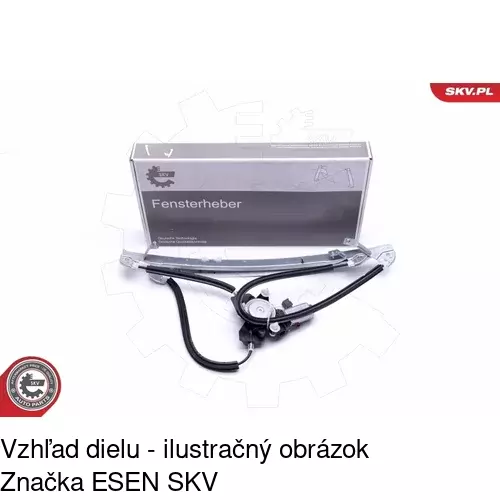 Elektrický mechanizmus okna dverí POLCAR 2420PSE2 - obr. 1