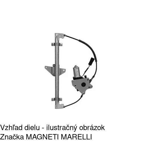 Mechanizmus sťahovania okna elektrický bez motora POLCAR 2713PSG2 - obr. 3