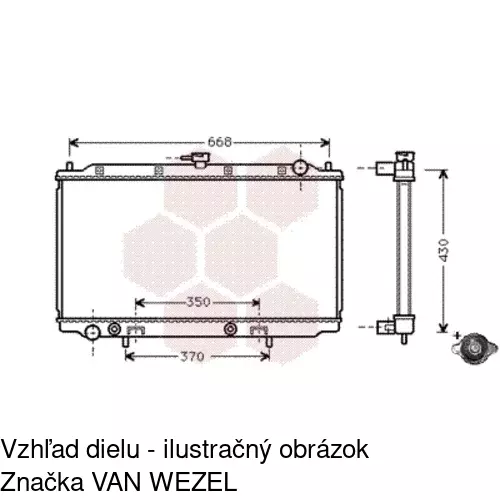 Chladiče vody POLCAR 273208-3 - obr. 1