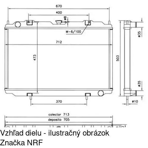 Chladiče vody POLCAR 276108-3