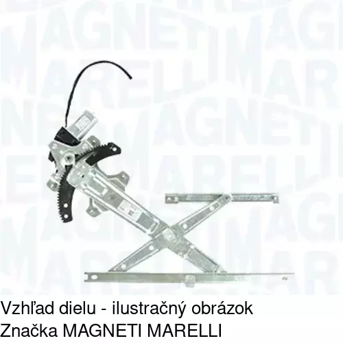 Elektrický mechanizmus okna dverí POLCAR 2902PSE2