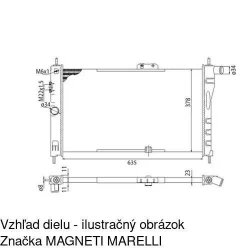 Chladiče vody POLCAR 291008A1 - obr. 2