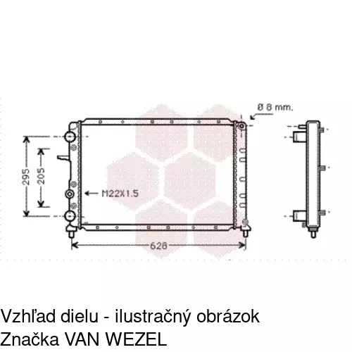 Chladiče vody POLCAR 301508-2