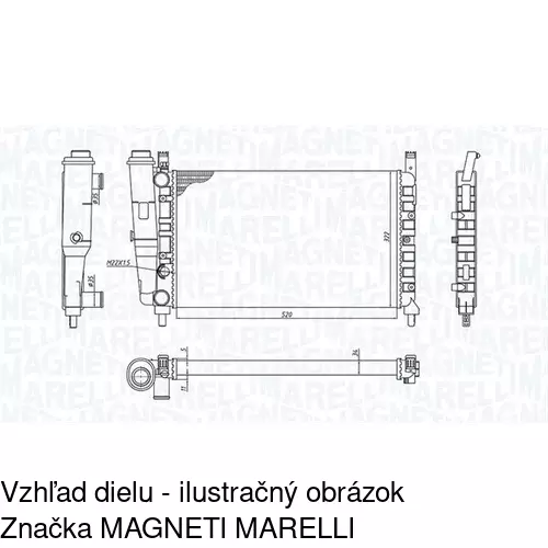 Chladiče vody POLCAR 301608-2 - obr. 1