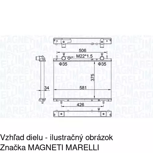 Chladiče vody POLCAR 301808A7 - obr. 2