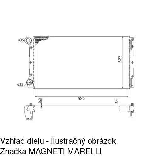 Chladiče vody POLCAR 302208A2 - obr. 3