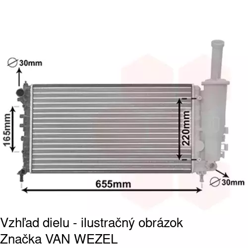 Chladiče vody POLCAR 302308A6 - obr. 4