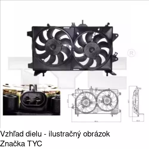 Ventilátory chladičov POLCAR 302323W5