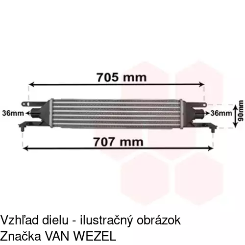 Chladiče vzduchu (Intercoolery) POLCAR 3024J81X - obr. 4