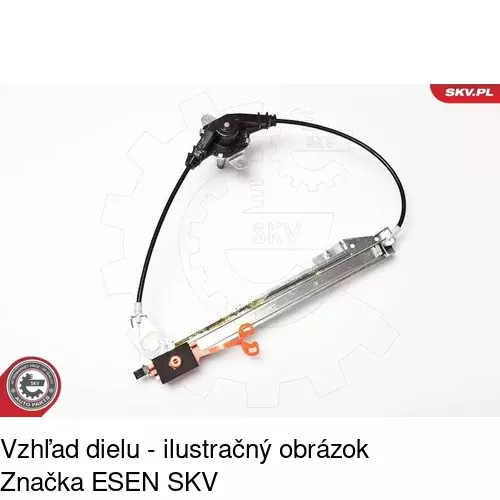 Manuálny mechanizmus okna dverí POLCAR 3024PSM4A - obr. 4