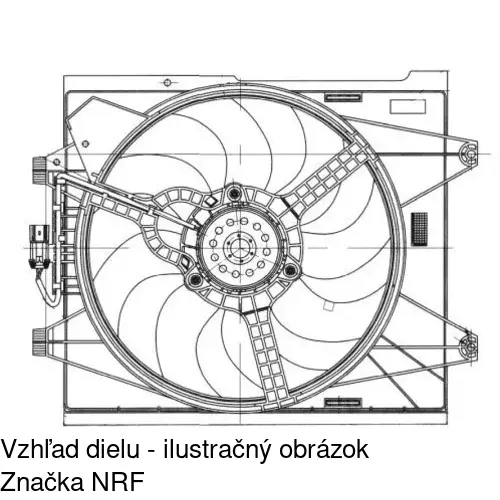 Ventilátor bez krytu / podpery POLCAR 303523U2 - obr. 1