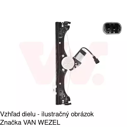 Elektrický mechanizmus okna dverí POLCAR 3035PSE2 - obr. 5