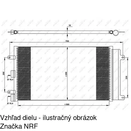 Chladiče klimatizácie 3041K8C1 /POLCAR/ - obr. 1