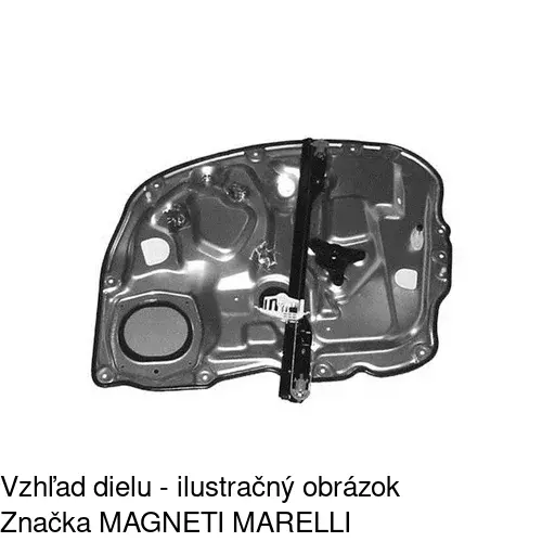 Mechanizmus sťahovania okna elektrický bez motora POLCAR 3044PSG2