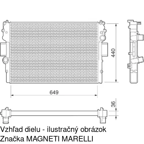 Chladiče vody POLCAR 305208A4 - obr. 1