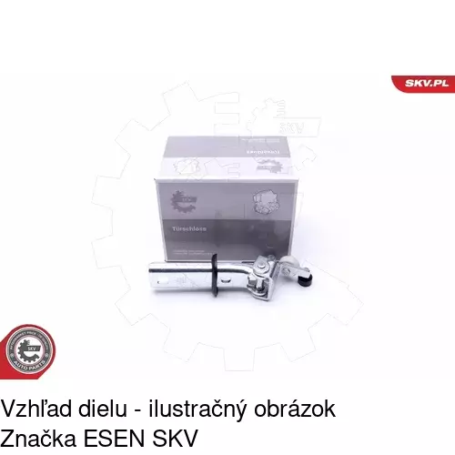 Vozík - kolieska pant posuvných dverí POLCAR 3052Z-71