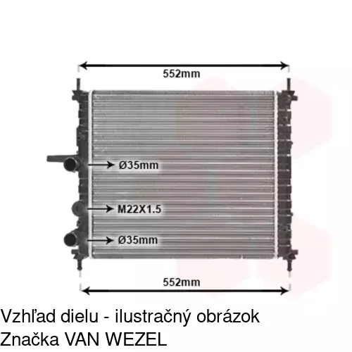 Chladiče vody POLCAR 306508-2 - obr. 5