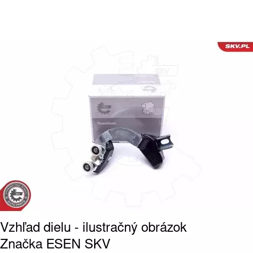 Vozík - kolieska pant posuvných dverí POLCAR 3080Z-70 - obr. 2