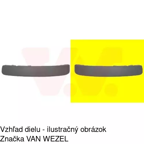 Lišta krytu nárazníka POLCAR 323507-5