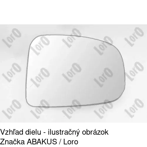 Sklo vonkajšieho zrkadla s držiakom 3246553E /POLCAR/ - obr. 2