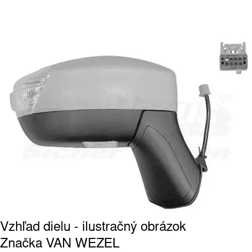 Vonkajšie zrkadlo POLCAR 3252525E - obr. 1