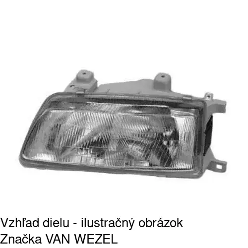 Hlavný reflektor POLCAR 380609-E