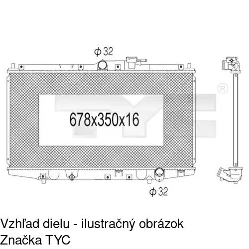 Chladiče vody POLCAR 3818083K