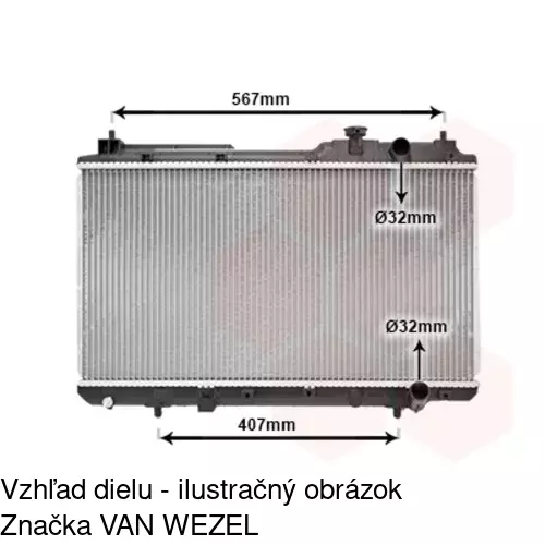 Chladiče vody POLCAR 387508-2 - obr. 2