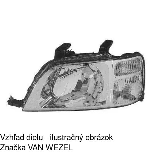 Hlavný reflektor POLCAR 3875092E