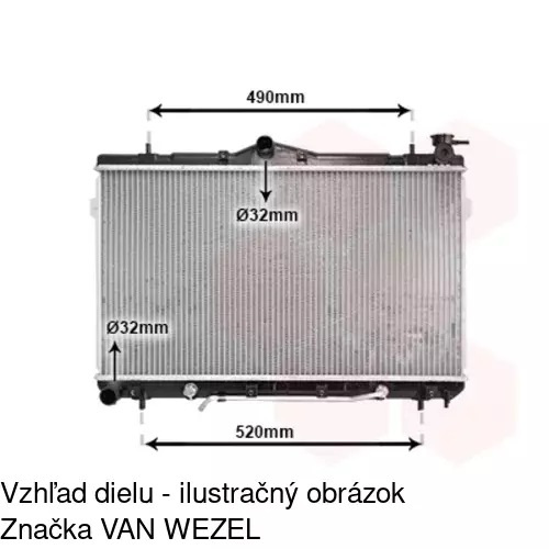 Chladiče vody POLCAR 401108-2 - obr. 1