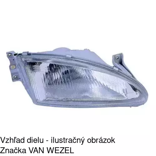 Hlavný reflektor POLCAR 401110-X - obr. 3