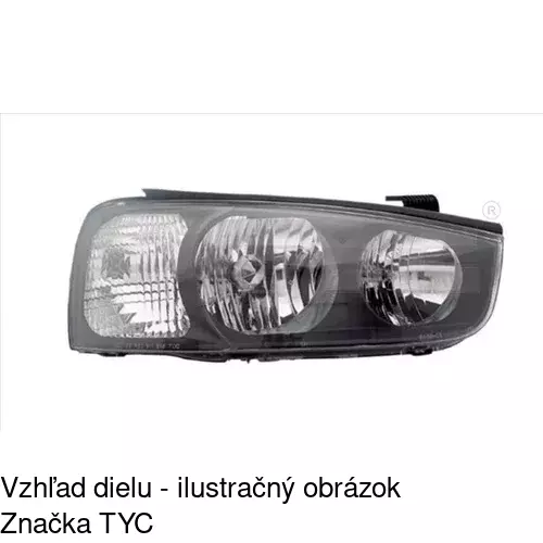 Hlavný reflektor POLCAR 401310-E - obr. 1