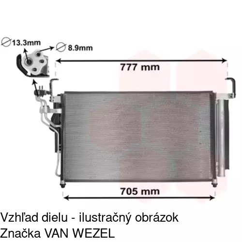 Chladiče klimatizácie POLCAR 4064K8C1 - obr. 2