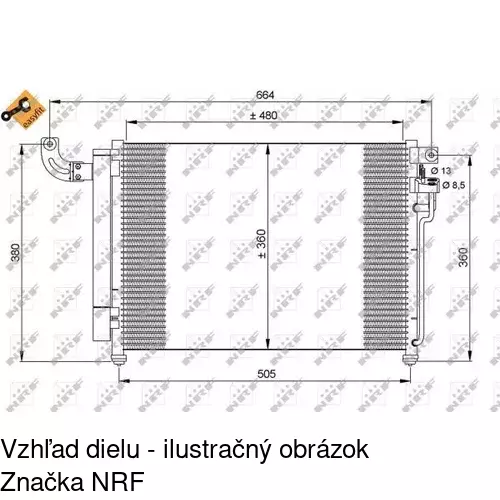 Chladiče klimatizácie POLCAR 4117K8C2