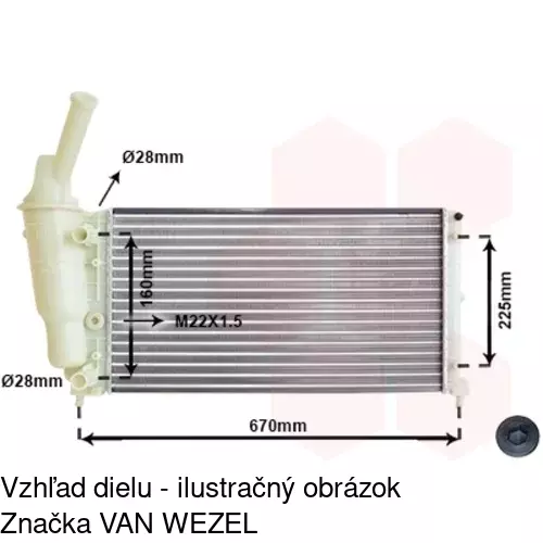 Chladiče vody POLCAR 420208-1 - obr. 2