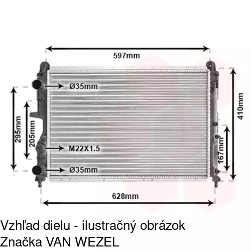 Chladiče vody POLCAR 420308A4 - obr. 3