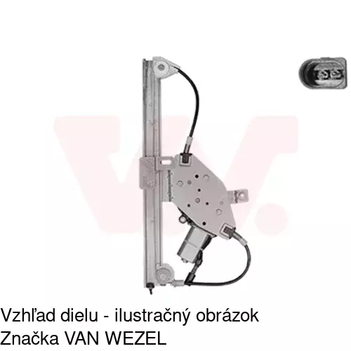 Elektrický mechanizmus okna dverí POLCAR 4311PSE3 - obr. 5