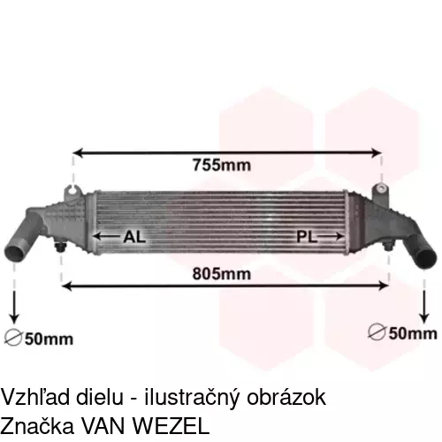 Chladiče vzduchu (Intercoolery) POLCAR 4541J8-1 - obr. 2