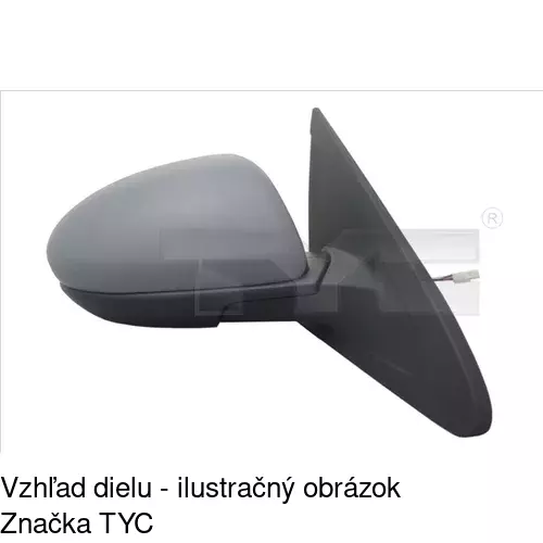 Vonkajšie zrkadlo POLCAR 4542511S