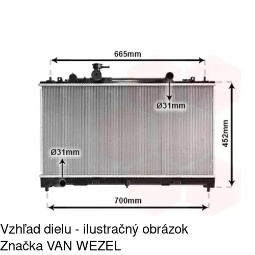 Chladiče vody POLCAR 456008-5 - obr. 3