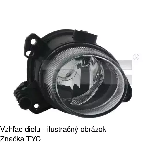 Hmlové svetlo - predné POLCAR 501830-E