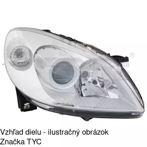 Hlavný reflektor POLCAR 503509-U