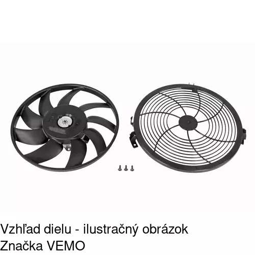 Ventilátor bez krytu / podpery POLCAR 506523U2X - obr. 1