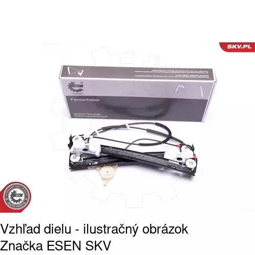 Mechanizmus sťahovania okna elektrický bez motora POLCAR 5102PSG1 - obr. 2