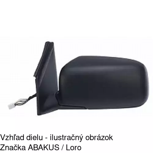 Vonkajšie zrkadlo POLCAR 5233522S