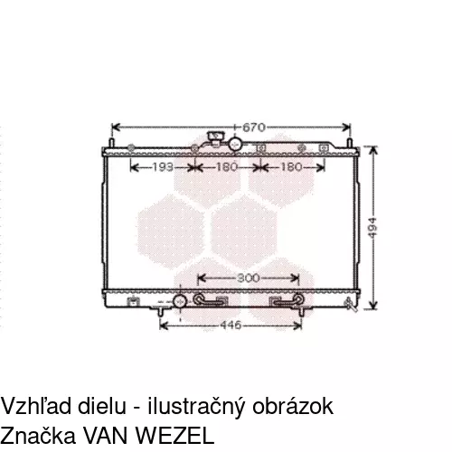 Chladiče vody POLCAR 526508-1 - obr. 2