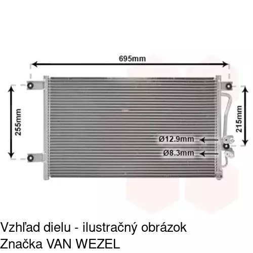 Chladiče klimatizácie POLCAR 5285K8C1 - obr. 1