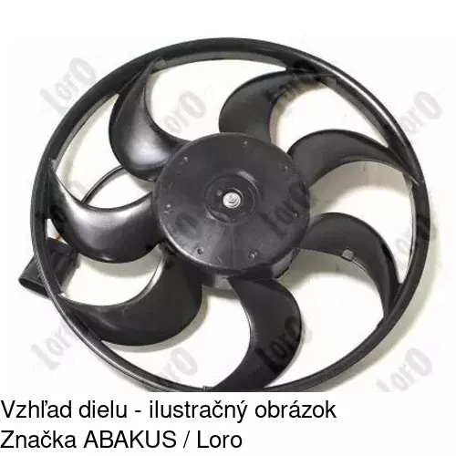 Ventilátor bez krytu / podpery POLCAR 550923U6 - obr. 1